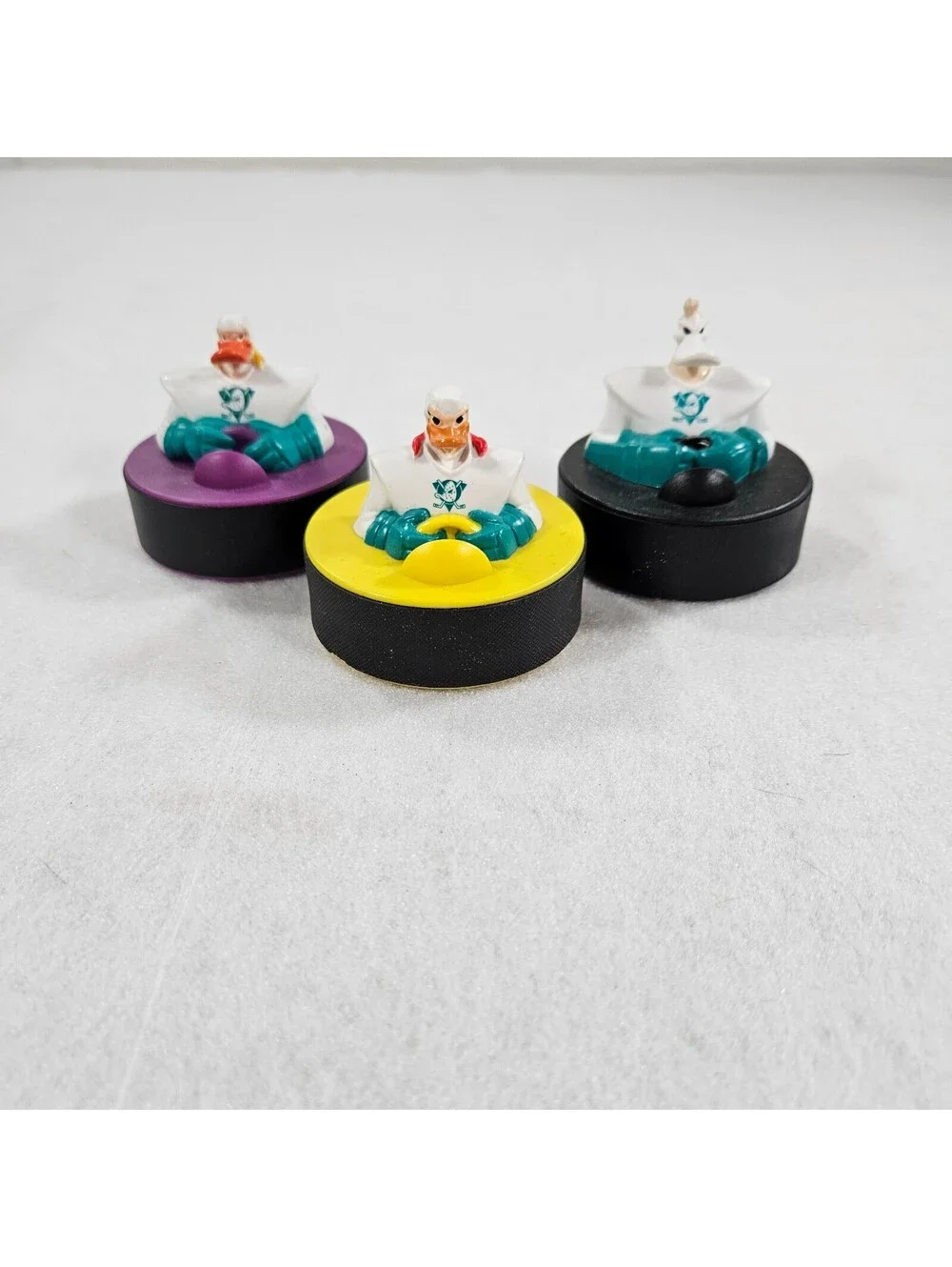 Lot of 3 Disney Mighty Ducks Air Hockey Game Player Pucks GT101 Replacement